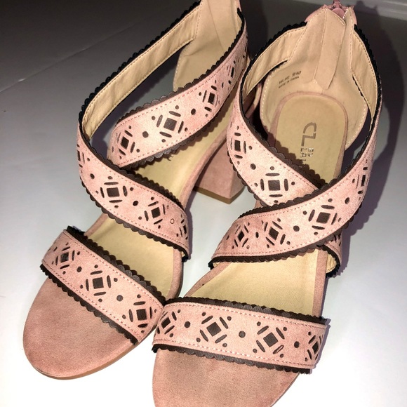 Chinese Laundry Shoes - Chinese Laundry Dusty Rose Pink Block Heel Sandals